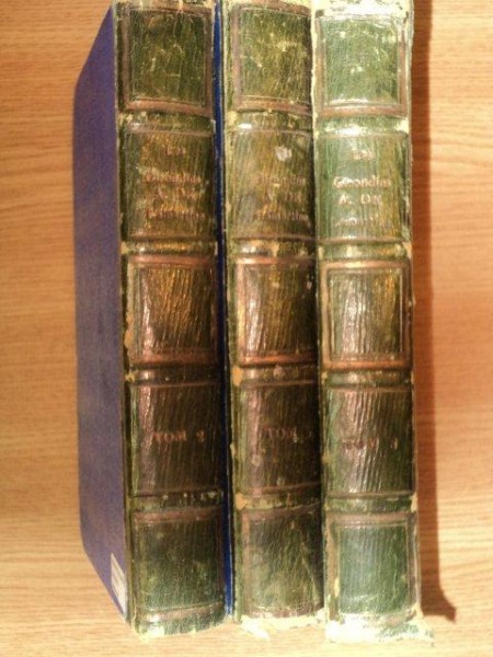 HISTOIRE DES GIRONDINS PAR M. A. DE LAMARTINE - TOME II,III,VIII  PARIS 1847