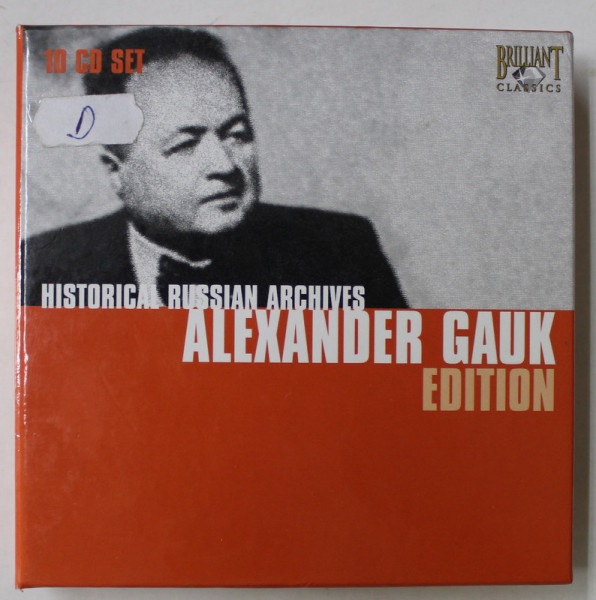 HISTORICAL RUSSIAN ARCHIVES , ALEXANDER GAUK EDITIION , CUTIE CU CARTICICA DE PREZENTARE SI 10 CD - URI CU MUZICA CLASICA , 2007