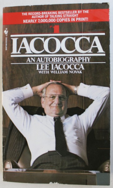 IACOCCA  - AN AUTOBIOGRAPHY  - by LEE IACOCCA with WILLIAM NOVAK , 1986