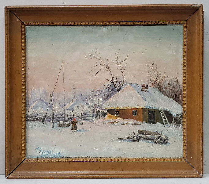 Iarna la Sat - Semnat P. Ciuhaev(?)