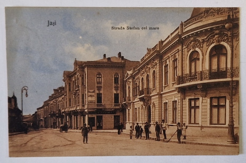 IASI , STRADA STEFAN CEL MARE , CARTE POSTALA , INCEPUTUL SEC. XX