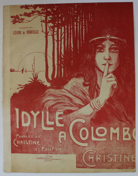 IDYLLE A COLOMBO , paroles de CHRISTINE et POUPON , musique de CHRISTINE , INTERBELICA , PARTITURA