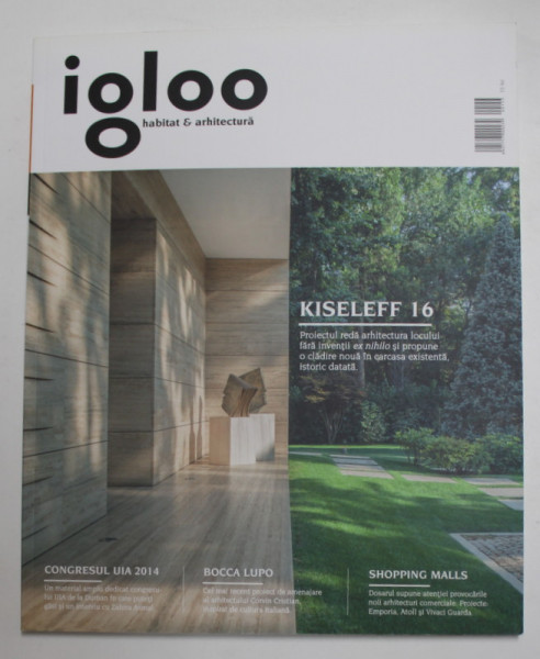 IGLOO - REVISTA DE HABITAT SI ARHITECTURA , NR. 153 , SEPT. , 2014