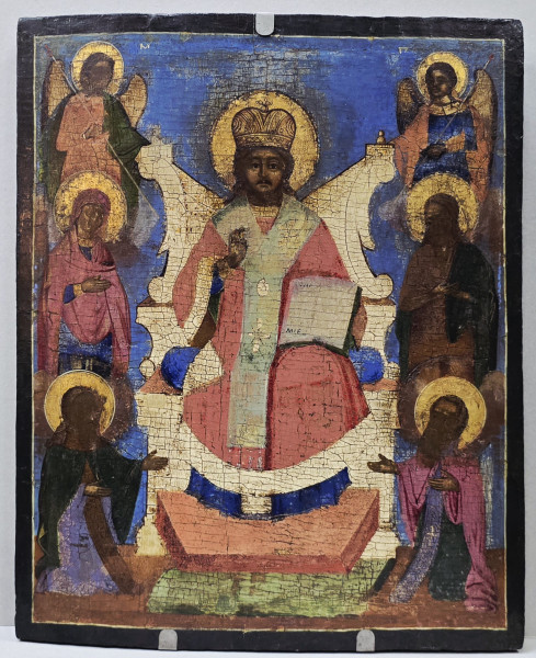 Iisus pe Tronul Slavei, Icoana Romaneasca, Secol XIX