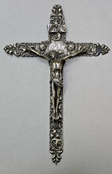 Iisus Rastignit, Crucifix din Argint Marcat, Secol XIX