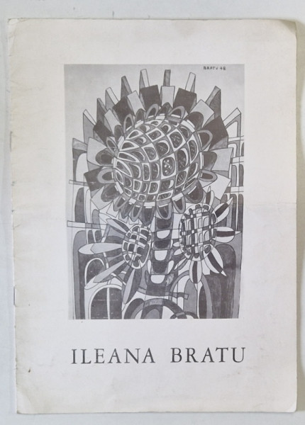 ILEANA BRATU , DESENE , CATALOG DE EXPOZITIE , 1980, PREZINTA URME DE UZURA