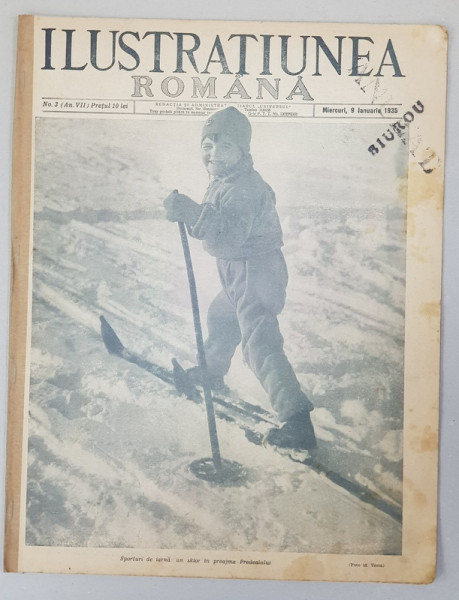 ILUSTRATIUNEA ROMANA  - REVISTA , ANUL VII , NO. 3 , 9 IANUARIE , 1935