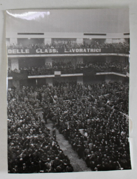 IMAGINE  DIN SALA  CONGRESULUI AL VIII - LEA AL PARTIDULUI COMUNIST ITALIAN , FOTOGRAFIE DE PRESA , 1956