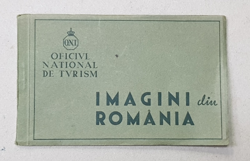 IMAGINI DIN ROMANIA , MINIALBUM CU 8 CARTI POSTALE DETASABILE , INTERBELIC