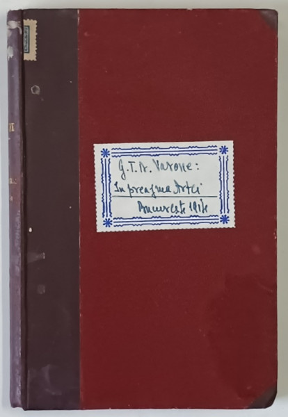 IN PREAJMA ARTEI de G. T. N. - VARONE , 1914