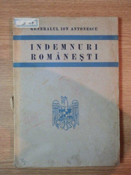 INDEMNURI ROMANESTI de ION ANTONESCU , 1941