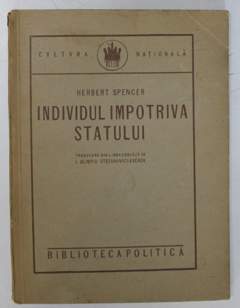 INDIVIDUL IMPOTRIVA STATULUI-HERBET SPENCER