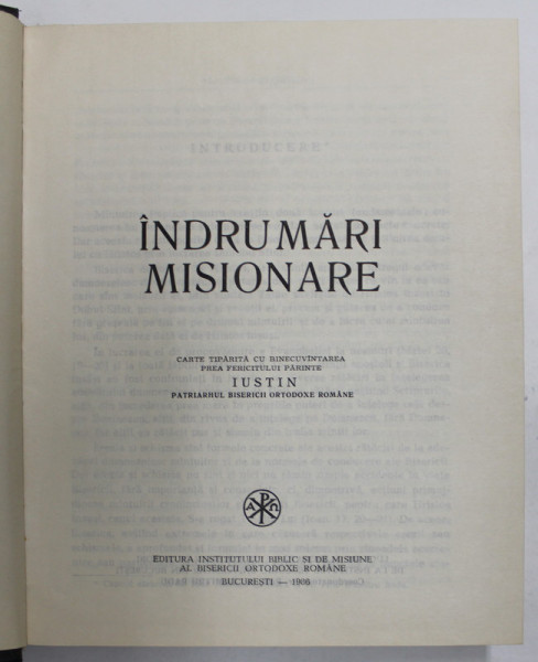 INDRUMARI MISIONARE , 1986 * EDITIE CARTONATA