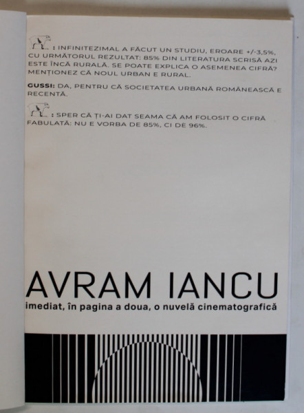 INFINITEZIMAL , REVISTA EDITATA DE CONSILIUL JUDETEAN BISTRITA - NASAUD , PE COPERTA : AVRAM IANCU - O NUVELA CINEMATOGRAFICA  , NR.18 , 2022