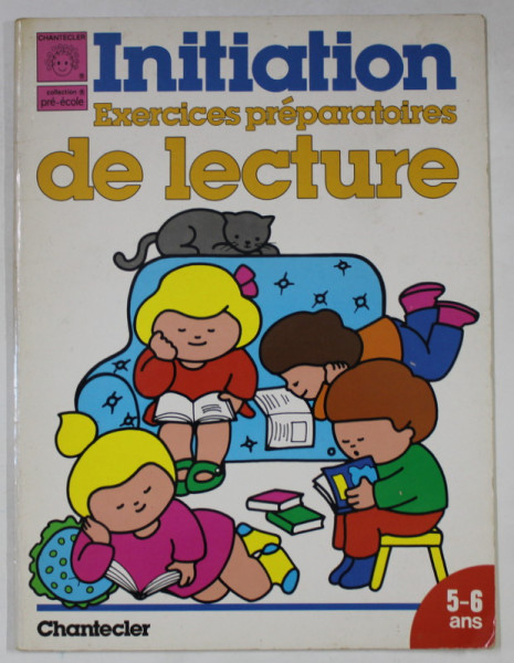 INITIATION , EXERCICES  PREPARATOIRES DE LECTURE , 5-6 ANS , 1986