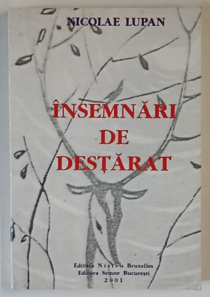 INSEMNARI DE DESTARAT , LA A OPTA SCHIMBARE DE PREFIX de NICOLAE LUPAN , 2001 *DEDICATIE
