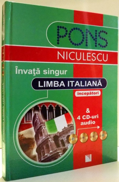 INVATA SINGUR LIMBA ITALIANA &amp; 4 CD URI AUDIO , 2007 , PREZINTA HALOURI DE APA