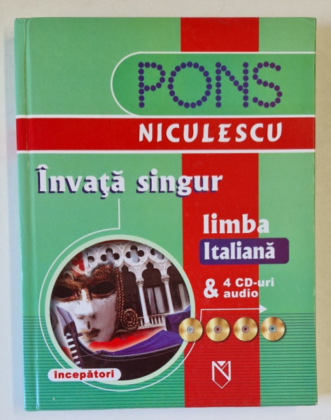 INVATA SINGUR LIMBA ITALIANA - INCEPATORI de BEATRICE ROVERE - FENATI , 2007 , LIPSA CD - URI * PREZINTA URME DE UZURA