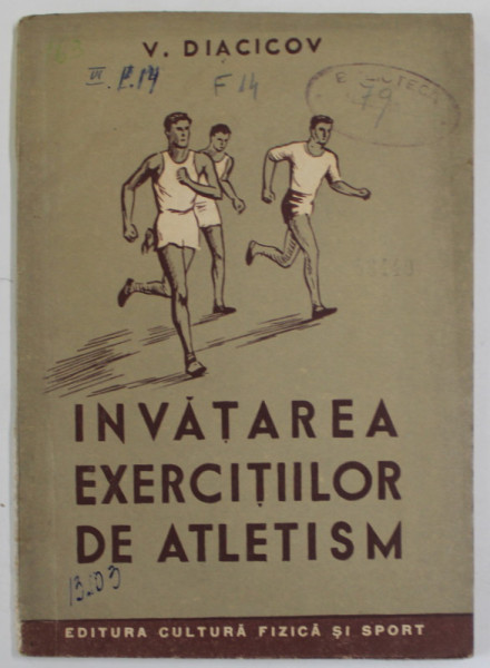 INVATAREA EXERCITIILOR DE ATLETISM de V. DIACICOV , 1951