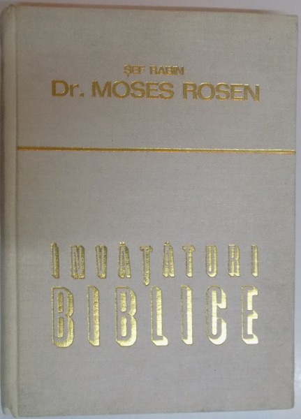 INVATATURI  BIBLICE de SEF RABIN DR. MOSES ROSEN , 1979