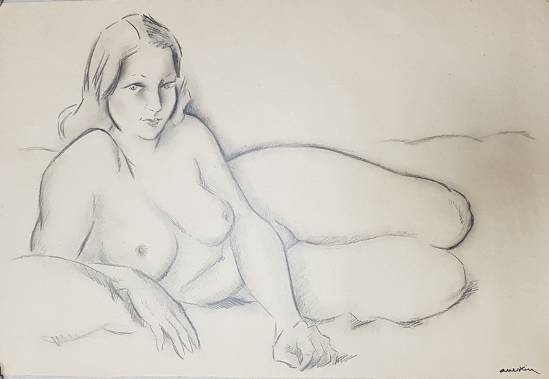 Ion Valentin Anestin (1900-1963) -Nud culcat