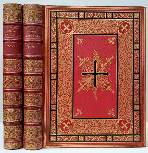 Istoria Cruciadelor, Histoire des Croisades par Joseph Michaud, gravuri de Gustave Dore, 2 vol. - Paris, 1877