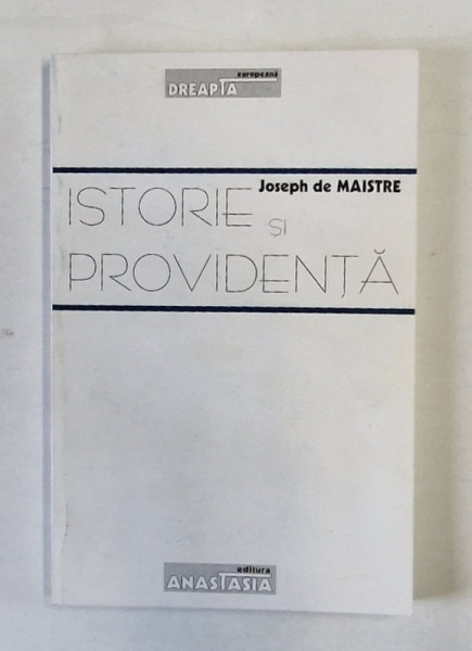 ISTORIE SI PROVIDENTA   de JOSEPH DE MAISTRE