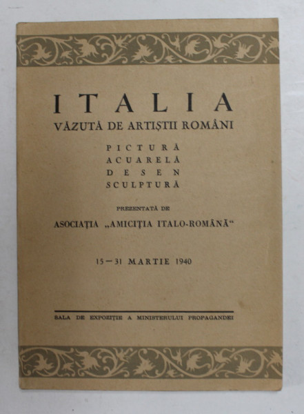 Italia vazuta de artistii romani, 15-31 Martie 1940