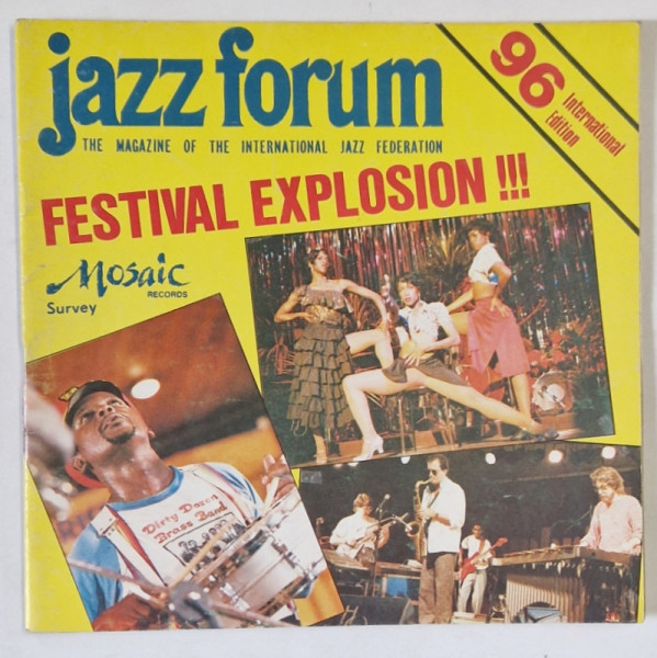 JAZZ FORUM , THE MAGAZINE OF THE INTERNATIONAL JAZZ FEDERATION , NO . 96 , 1985