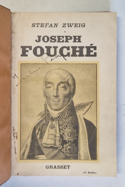 JOSEPH FOUCHE par STEFAN ZWEIG