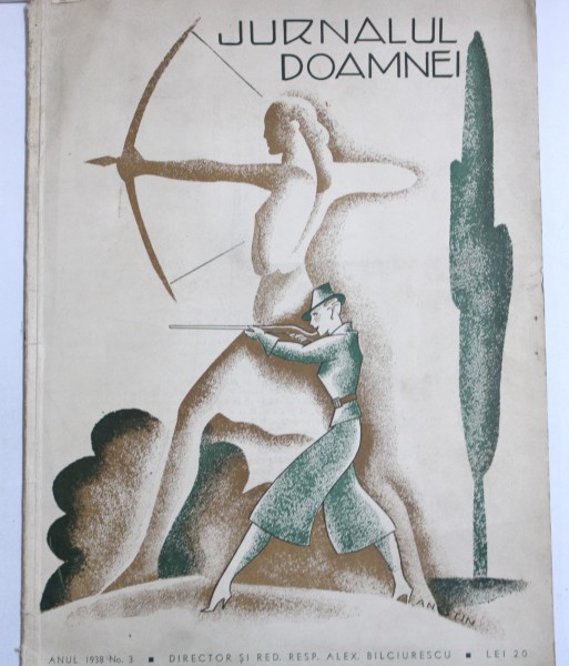 JURNALUL DOAMNEI , NO. 3 , ilustratia copertei de ANESTIN , 1938