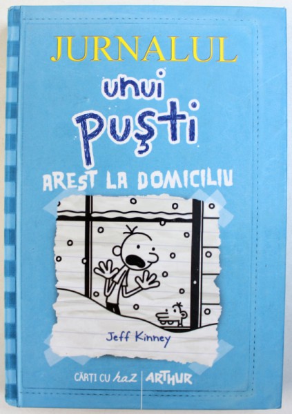 JURNALUL UNUI PUSTI : AREST LA DOMICILIU de JEFF KINNEY , 2013 , PREZINTA HALOURI DE APA