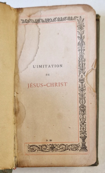 L ' IMITATION DE JESUS - CHRIST , 1891 , CARTE DE FORMAT MIC