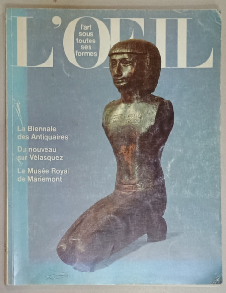 L 'OEIL , REVUE D 'ART MENSUELLE , No. 278 , SEPTEMBRE 1978