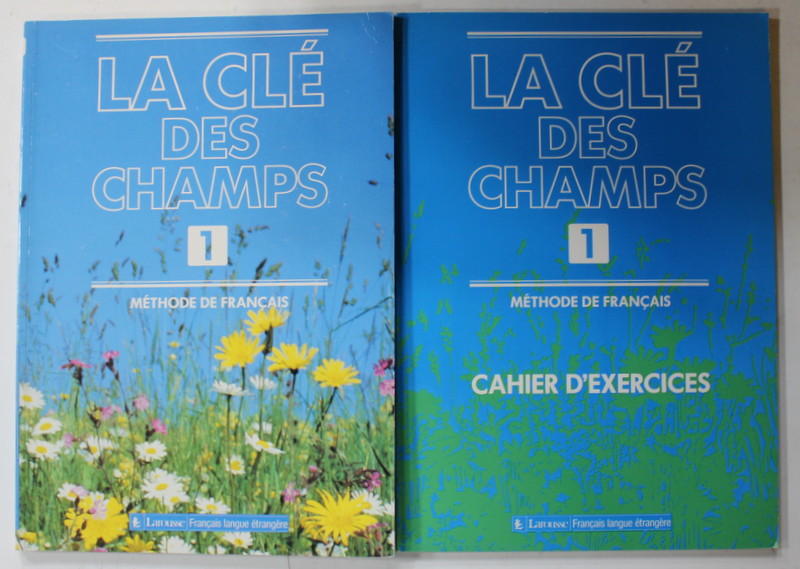 LA CLE DES CHAMPS , METHODE DE FRANCAIS , 2 VOLUME , 1991
