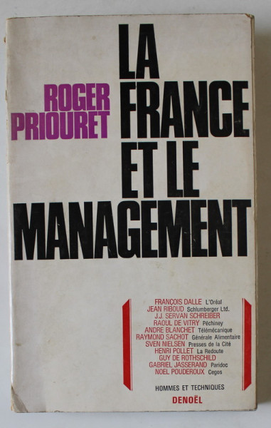 LA FRANCE ET LE MANAGEMENT par ROGER PRIOURET , 1968