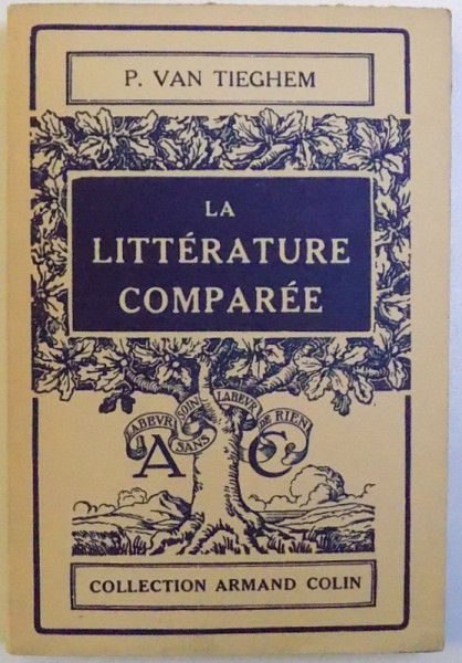 LA LITTERATURE COMPAREE par P. VAN TIEGHEM , 1951