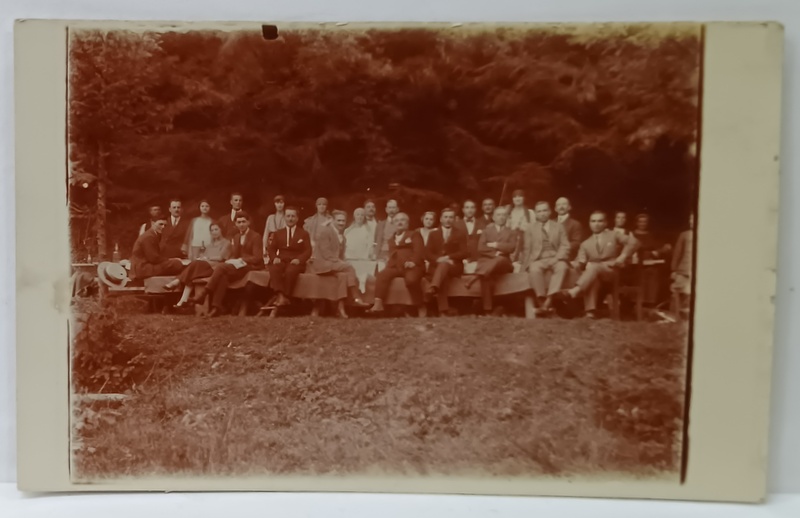' LA MUSUROAIE ' ,POZA DE GRUP ,FORMAT CARTE POSTALA , 1927