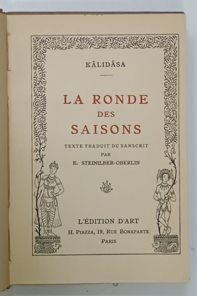 LA RONDE DES SAISONS par KALIDASA , 1925