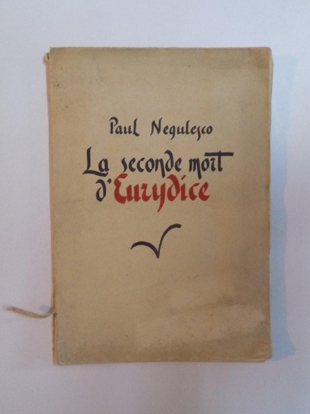 LA SECONDE MORT D'EURYDICE par PAUL NEGULESCU , 1937