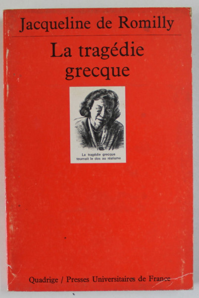 LA TRAGEDIE GRECQUE par JACQUELINE DE ROMILLY , 1994