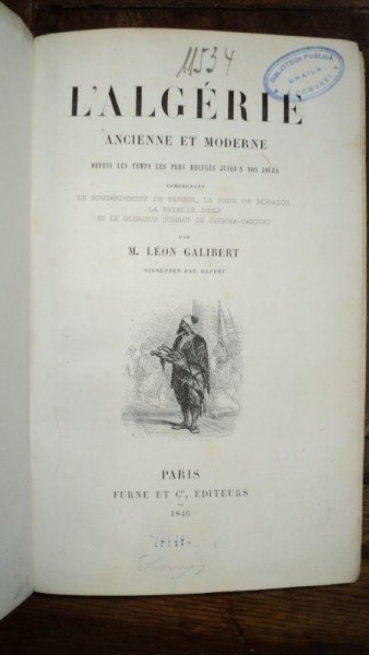 L'Algerie ancienne et moderne, Leon Galibert, Paris 1846