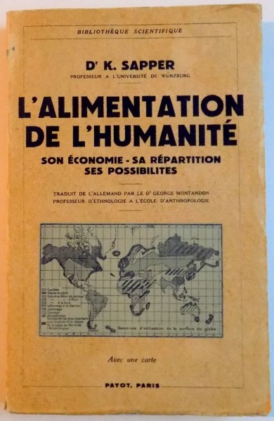 L'ALIMENTATION DE L'HUMANITE ; 1942