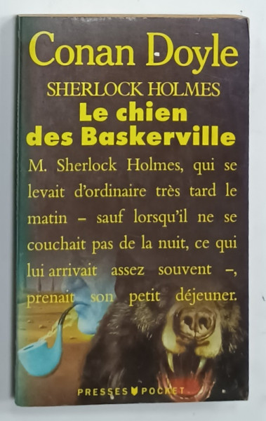 LE CHIEN  DES BASKERVILLE par CONAN DOYLE , 1981, PREZINTA PETE SI URME DE UZURA