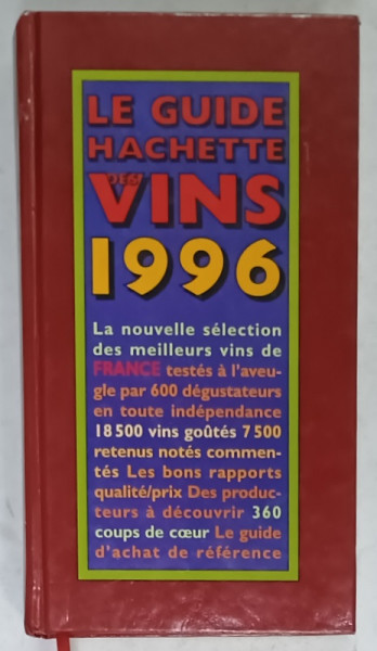 LE GUIDE HACHETTE DES VINS , 1996