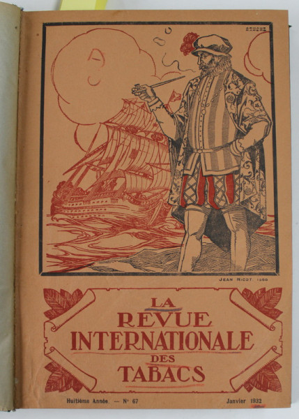 LE REVUE INTERNATIONALE DES TABACS , COLIGAT DE 5 NUMERE , IANUARIE - MAI , 1932