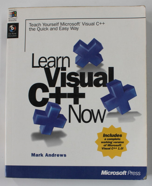 LEARN VISUAL C++ NOW by MARK ANDREWS , 1996 , LIPSA CD *