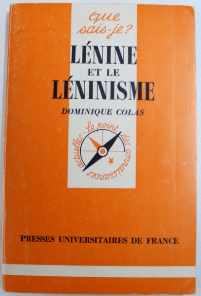 LENINE ET LE LENINISME de DOMINIQUE COLAS, 1987