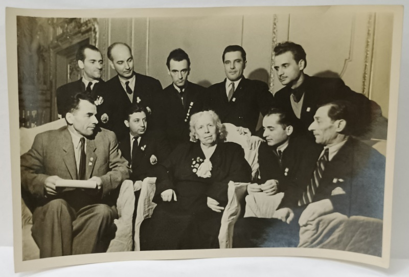 LENINGRAD , ECHIPA ROMANIEI LA CONCURSUL DE RADIOTELEGRAFIE , FOTOGRAFIE DE GRUP , 1954 , VEZI DESCRIEREA !