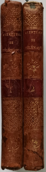 LES AVENTURES DE TELEMAQUE FILS D 'ULYSSE par FENELON , VOLUMELE I - II , 1800